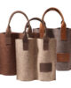 Wineyard_2section_trio Zséka Leather goods, Wineyard Collection - Kétrekeszes bortartók