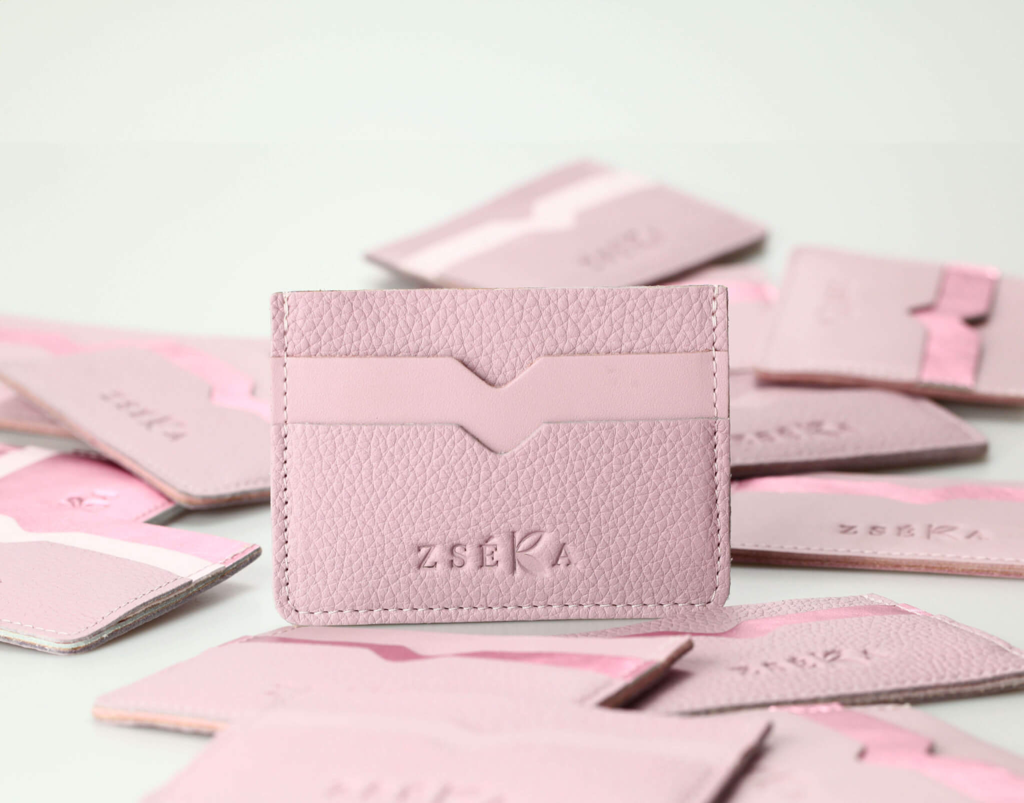 zséka rózsaszín bőr kártyatartó Zseka Leather goods-kártyatartó-rózsaszín2